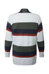 Marleigh Long Striped Cardigan, Navy, original image number 1