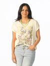  Floral Portrait Luxe Tee, Ivory, original image number 0