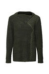 Boucle Knit Sweater, Olive, original image number 0