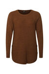 Side Button Cable Knit Sweater, Wine, original image number 0
