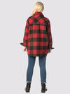 Suzanne's Plaid Shacket, Red, original image number 1