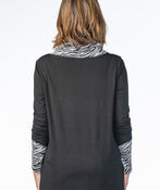Zebra Athleisure Sweater , Black, original image number 1