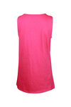 Cotton Faux Crossover Sleeveless Top, Pink, original image number 1