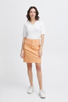 Colored Denim Pencil Skirt, Orange, original image number 4