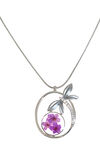Spring Artistry Necklace, Purple, original image number 0