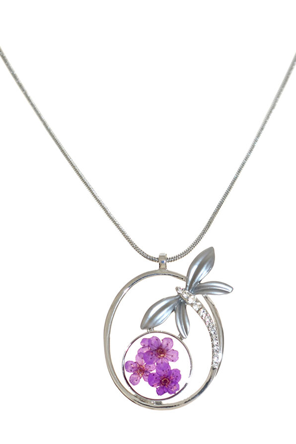 Spring Artistry Necklace, Purple, original image number 0