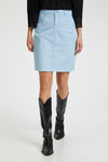 Cream Amalie Denim Midi Skirt, Blue, original image number 0