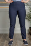 Pull-on Ankle Pant with Slimming Waist, , original image number 1