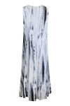 Sleeveless Midi Dress with Strappy Neckline, Grey, original image number 1