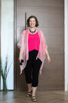 Light Fuchsia Tassel Kimono, Pink, original image number 1