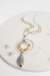 Silver and Gold Colour Necklace Set, Multi, original image number 1