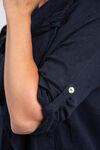 ¾ Sleeve Linen Cardigan, Navy, original image number 5