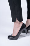 Solid Slim Ankle Pant , Black, original image number 2