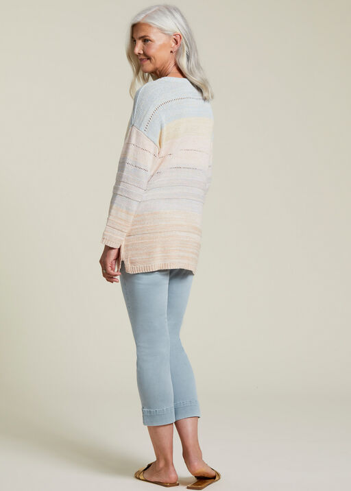 Pastel Notch Sweater, Multi, original