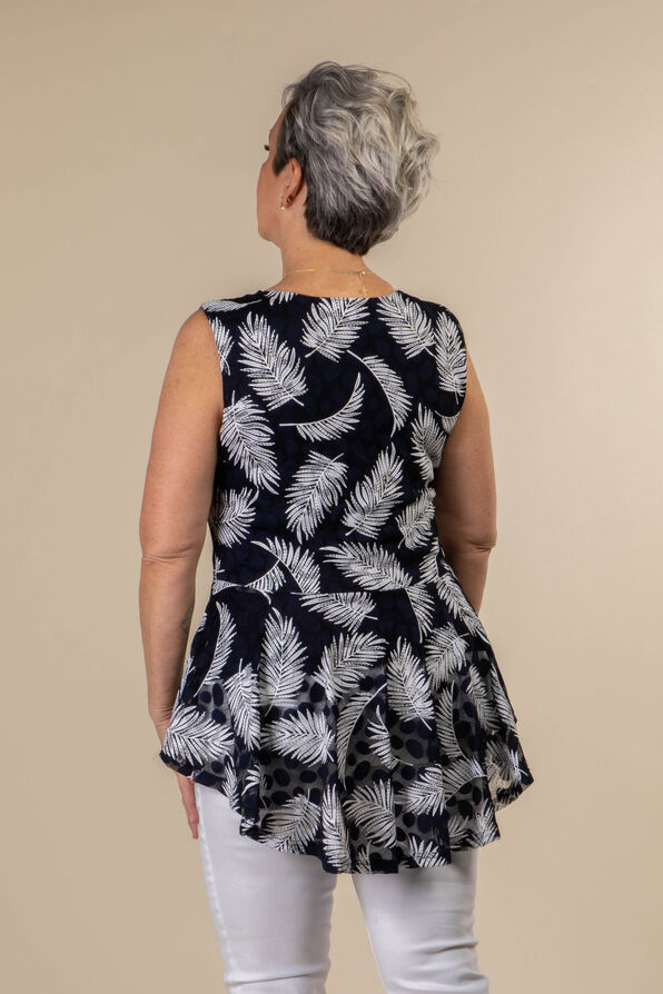 Tail Feather Top, Navy, original image number 1