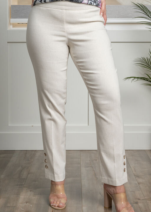 Linen Ankle Pant, Cream, original