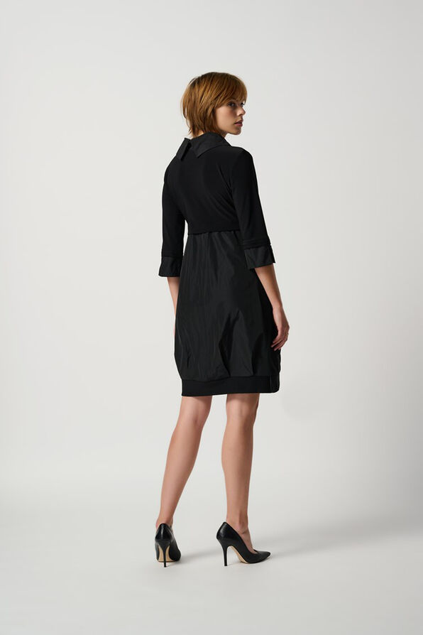 Knee Length Cocoon Dress , Black, original image number 2