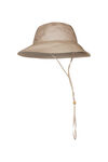 Packable Wide Brim Golf Bucket Hat, Beige, original image number 1