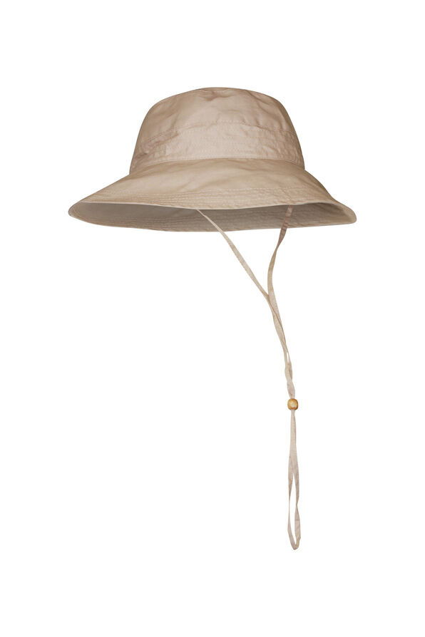 Packable Wide Brim Golf Bucket Hat, Beige, original image number 1