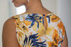 Belted Tropical Maxi Dress, Orange, original image number 2