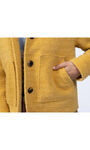 Short Button-Up Jacket, Yellow, original image number 2