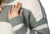 Colorblock Stripe Sweater, Grey, original image number 3