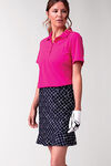 Golf Performance Short Sleeve Top, Pink, original image number 0