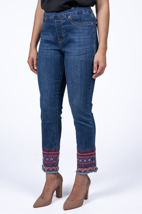 Embellished Ankle Jeans , Denim, original