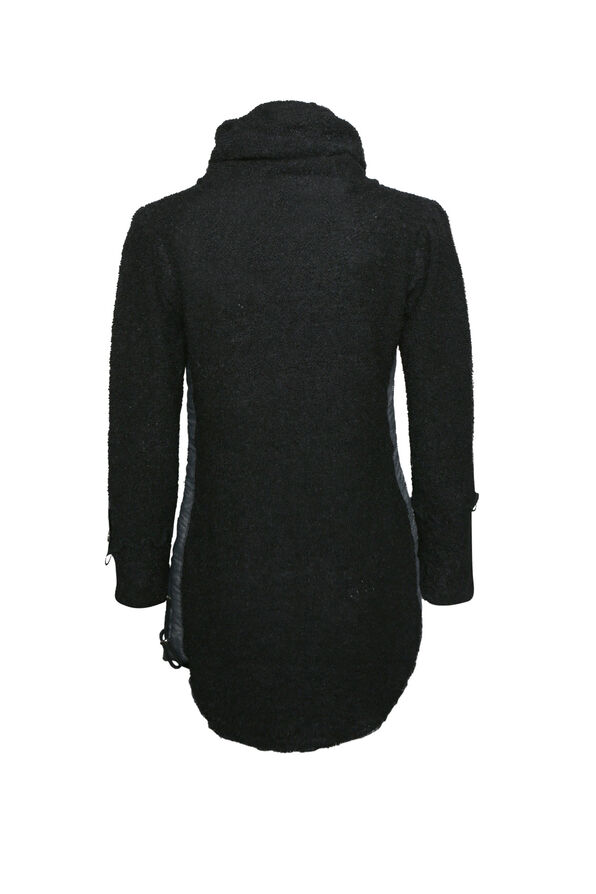 Kelaya Boucle Cowl Neck Sweater, Black, original image number 1