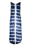 Tribal Sleeveless Tie Dye Maxi Dress , Blue, original image number 2