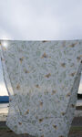Flowers & Bees Scarf, White, original image number 0