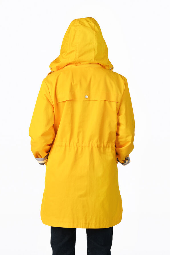 Hooded Raincoat , Yellow, original image number 2