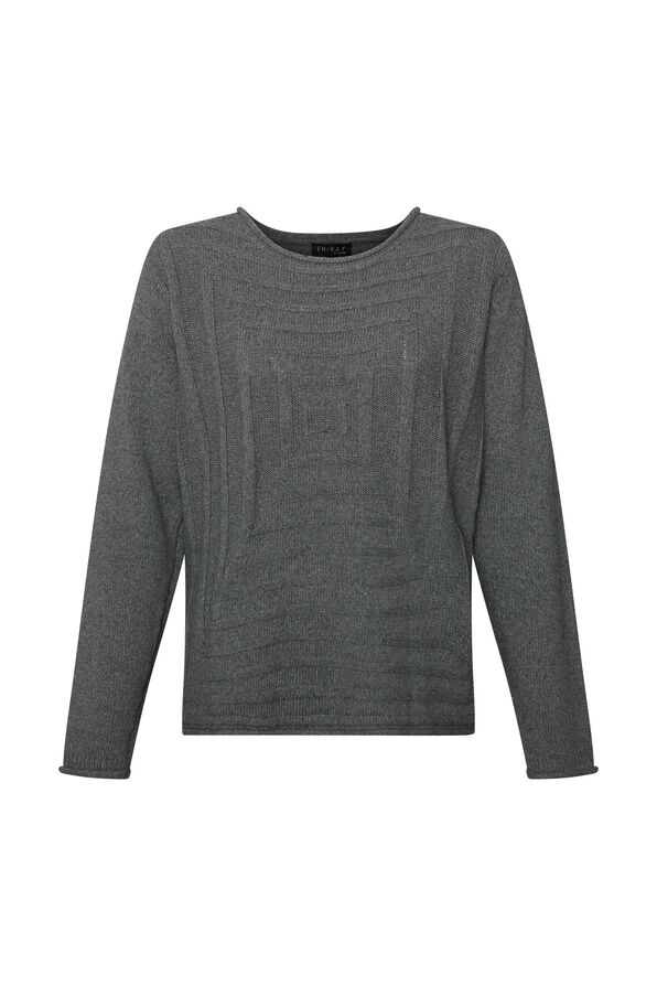 Natasha Roll Neck Sweater, Grey, original image number 0