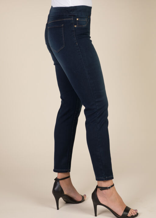 Pull-On Ankle Jean, Navy, original