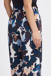 Wide Leg Pull-On Printed Trousers, Blue, original image number 2