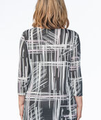 Artistic Brushstrokes Abstract Lines Shirt , Black, original image number 1