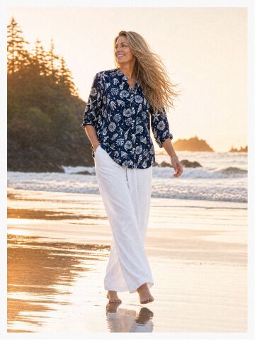 Womens wide leg white flowy pants