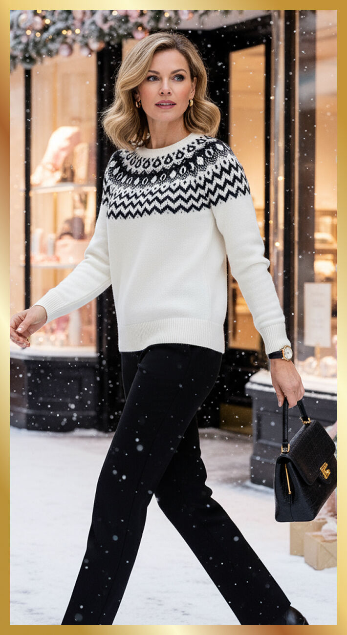 Tribal Fair isle sweatr