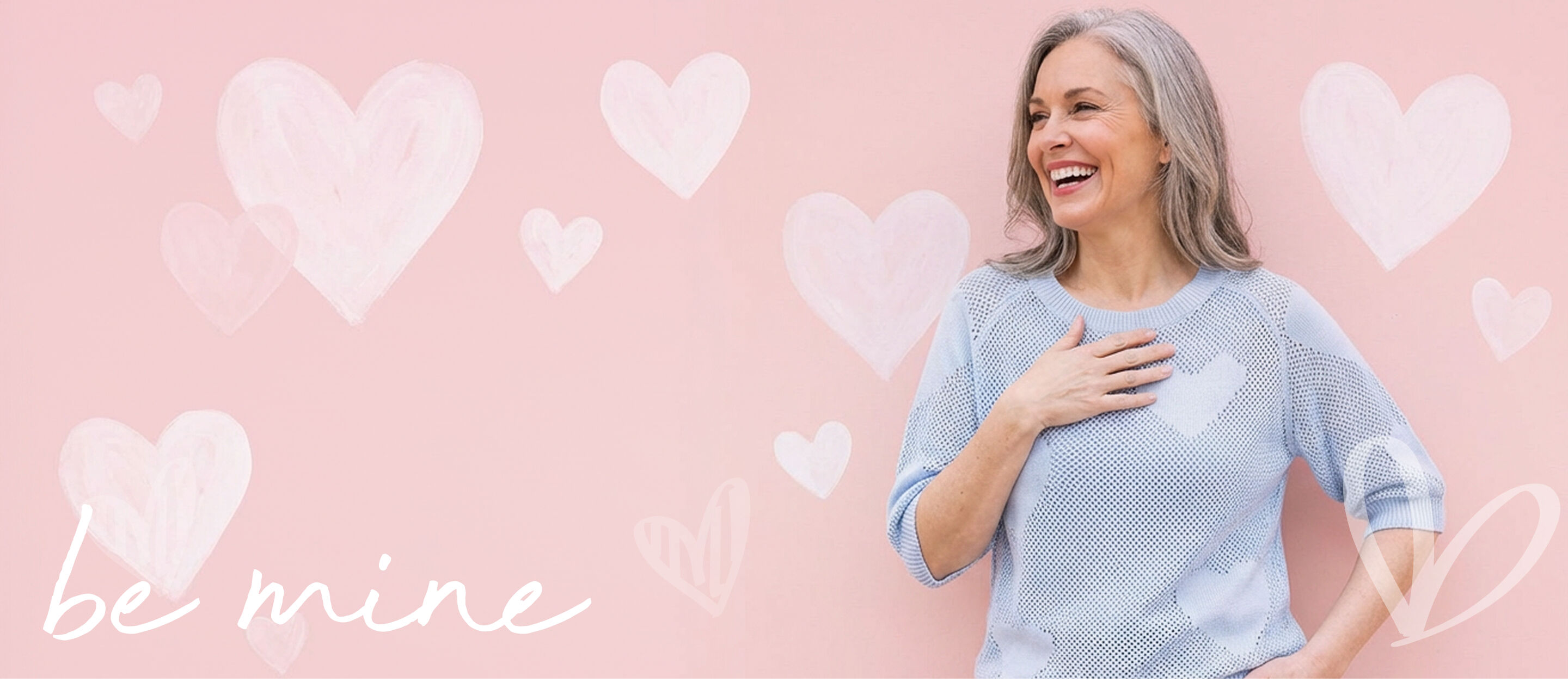 blue heart crochet sweater