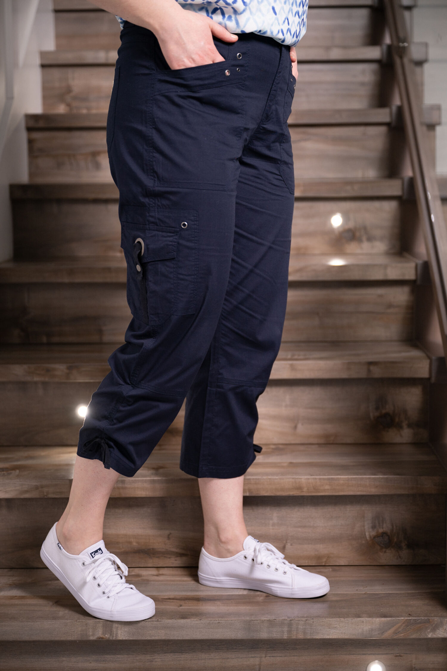 Capri Pant with Drawstring Image 2