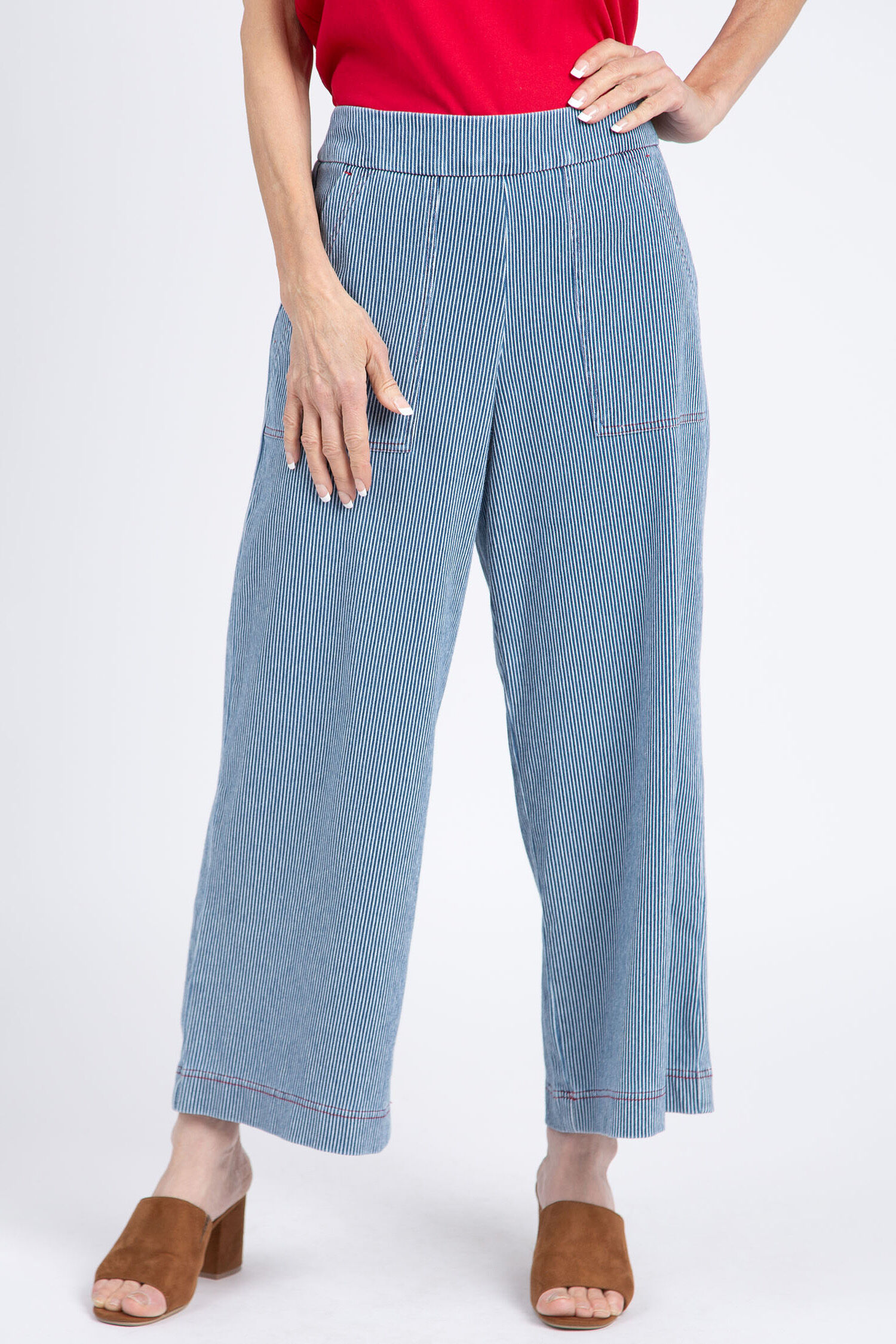 Pull-On Palazzo Capri Image 1