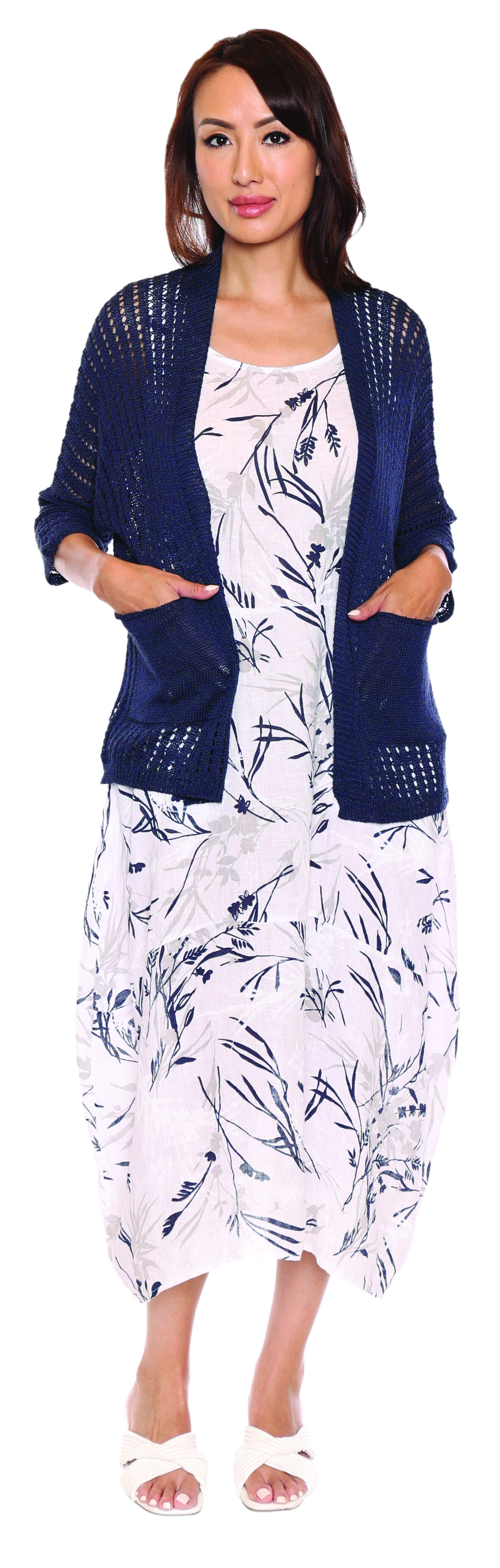 Crochet 3/4 Sleeve Cardigan