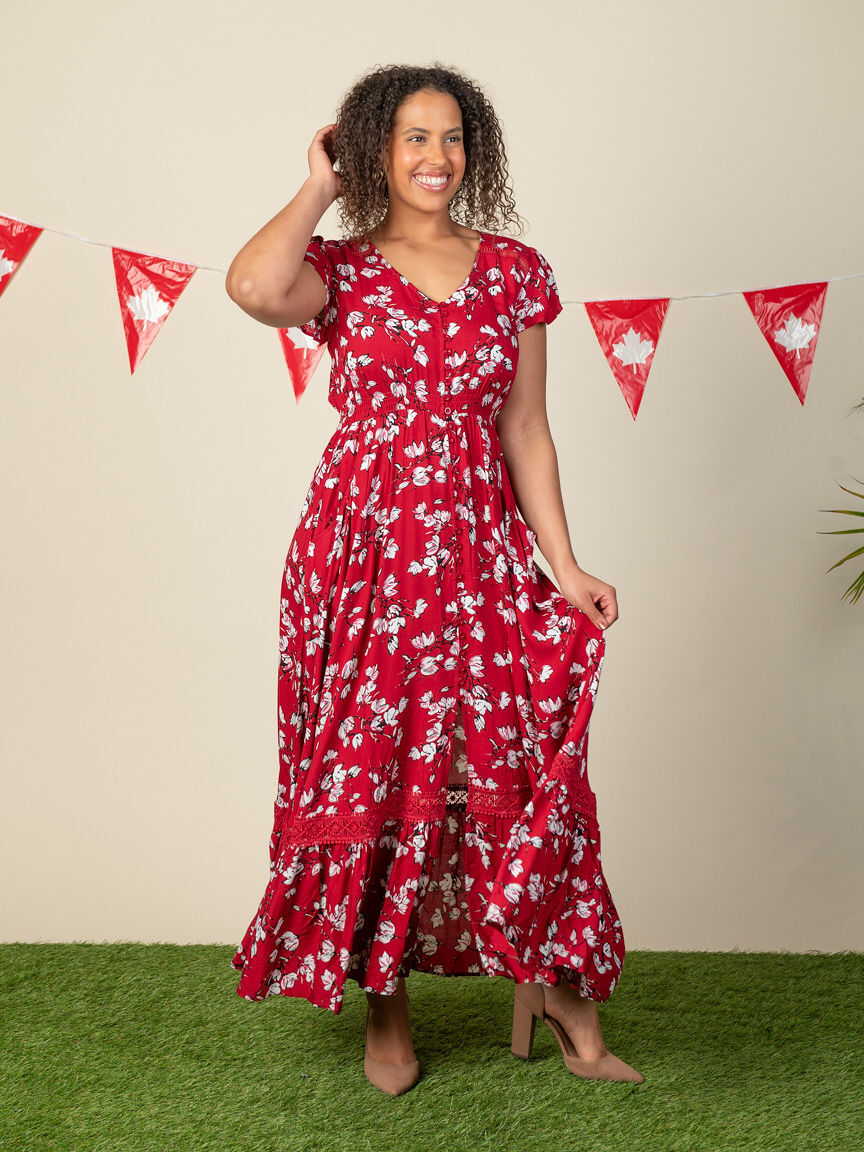 Short Sleeve Maxi Dress  Image 3