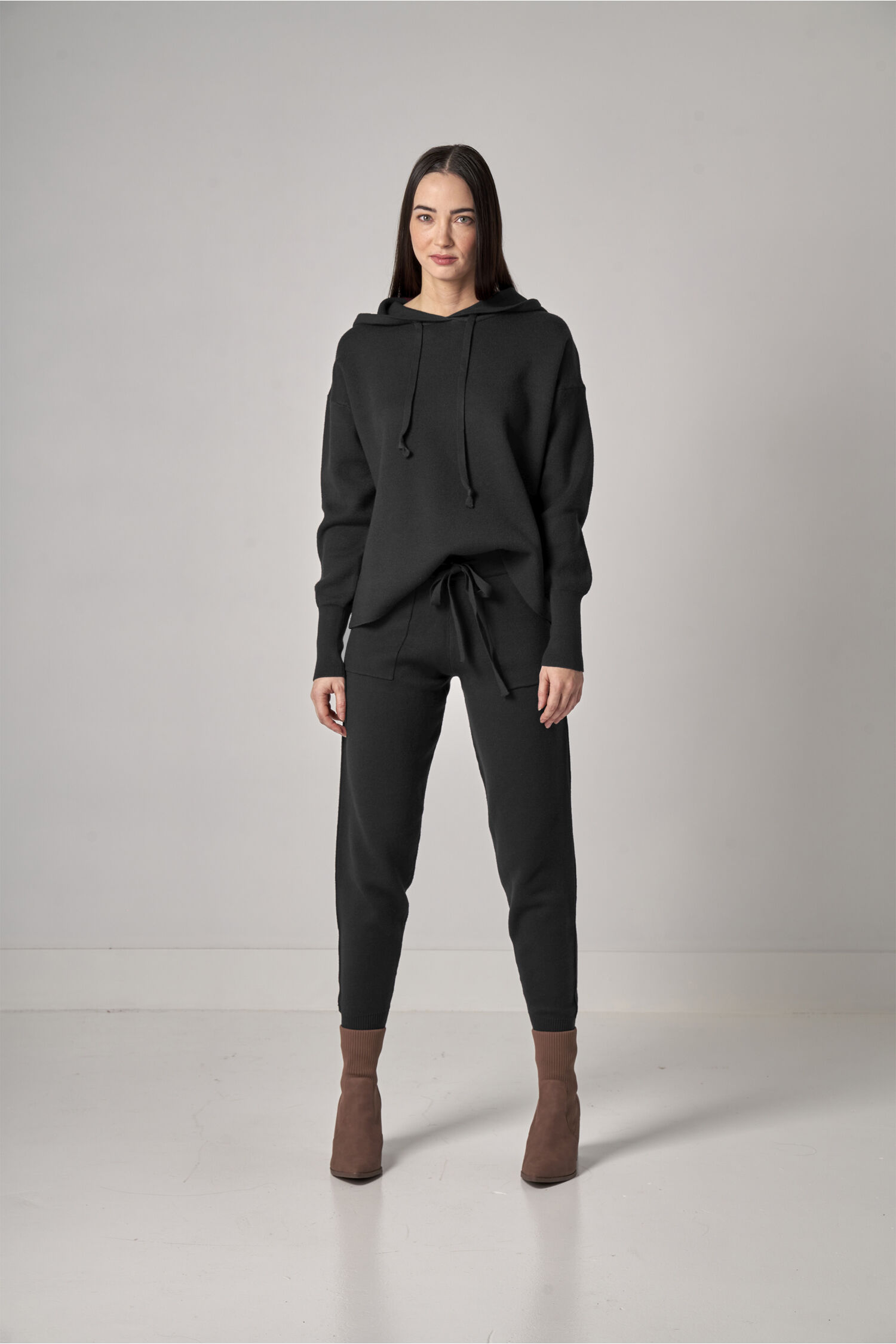 Knit Hooded Pullover  Image 2