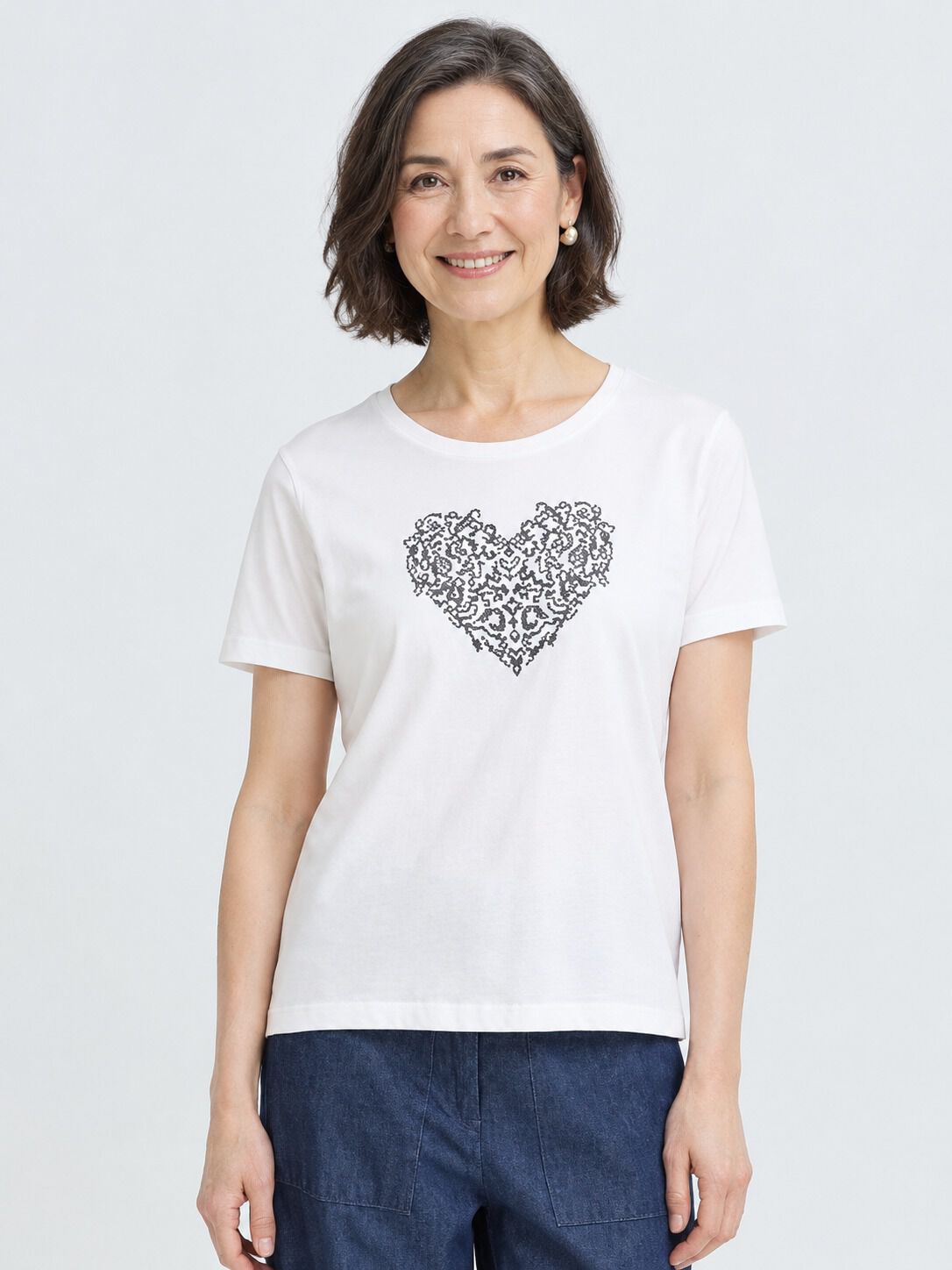 Embroidered Heart T-Shirt