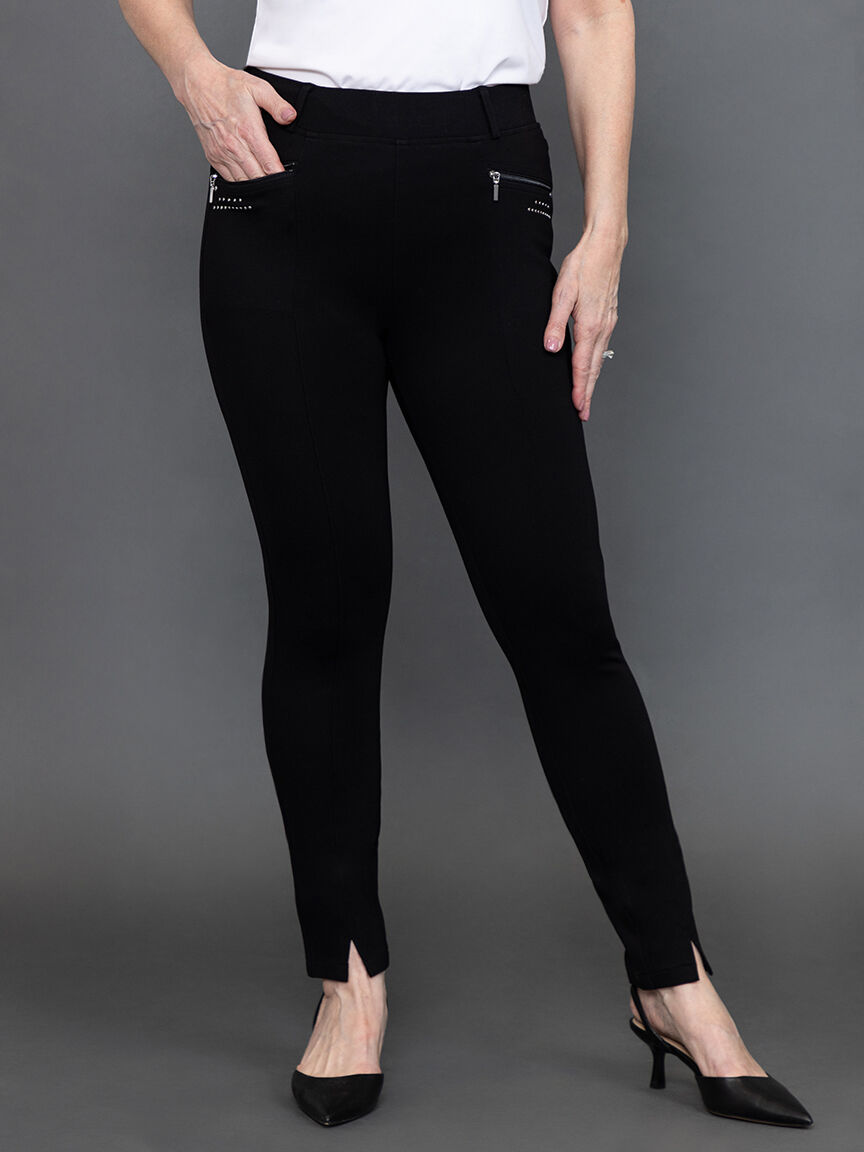 Pull On Slim Leg Pant Image 2