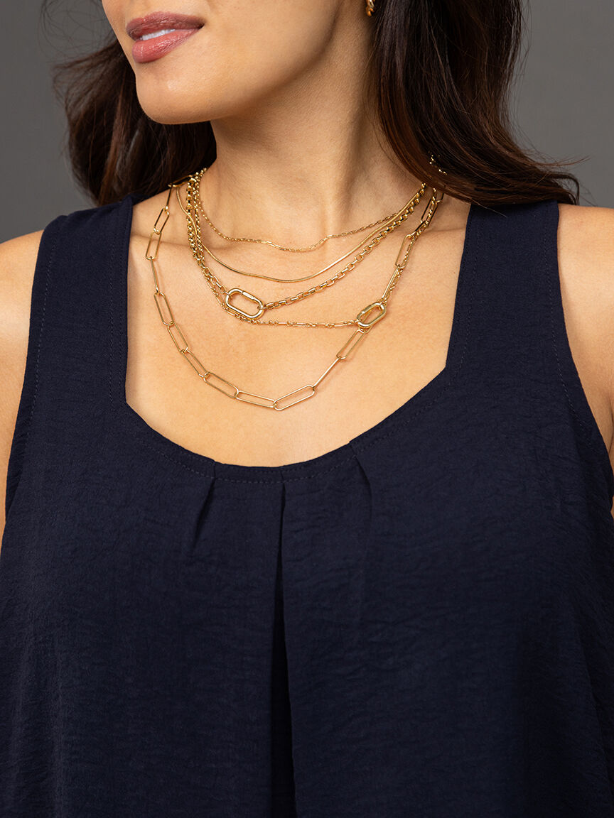 Sleeveless top with pleat detail