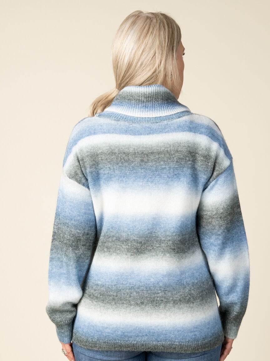 Space-Dye Turtle Neck Sweater