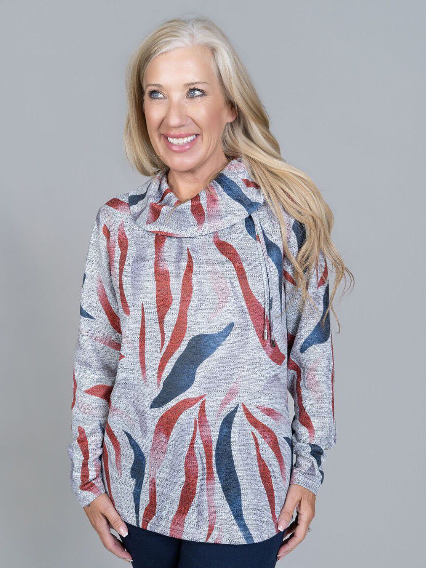Long Sleeve Cowl Neck Top