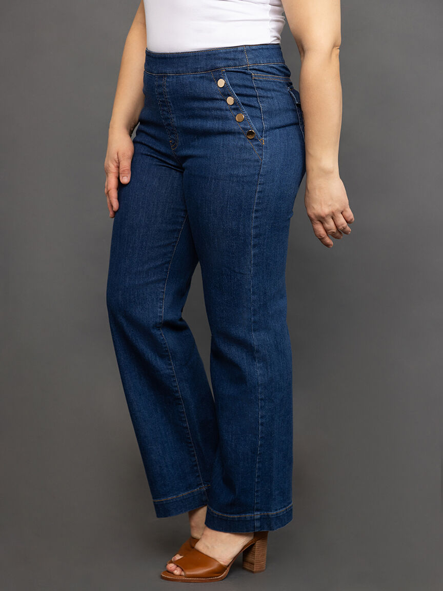 Gold Snap Pocket Jean Image 3